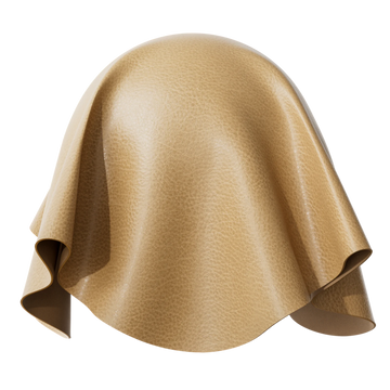 Brulee Pebbled Full Grain Leather PBR Texture - Sphere Swatch Preview | Superellipse
