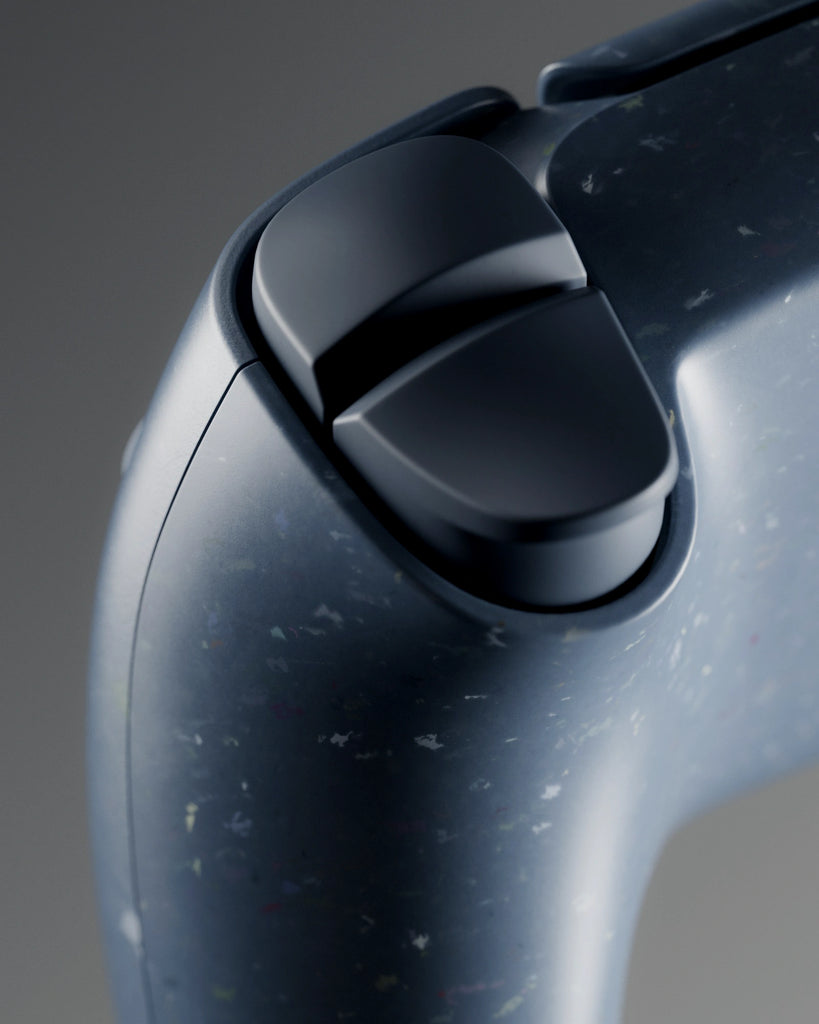 Colourful Fleck Navy Bioplastic PBR Texture - Example Scene Visualization | Superellipse