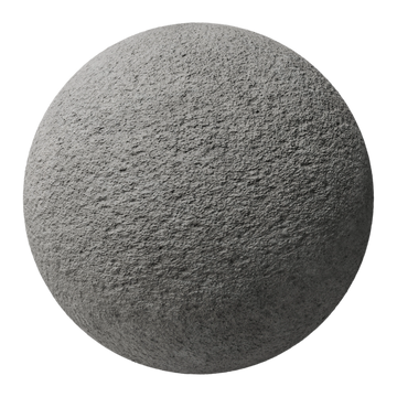Portugal Grey Bush Hammered Limestone PBR Texture - Sphere Swatch Preview | Superellipse