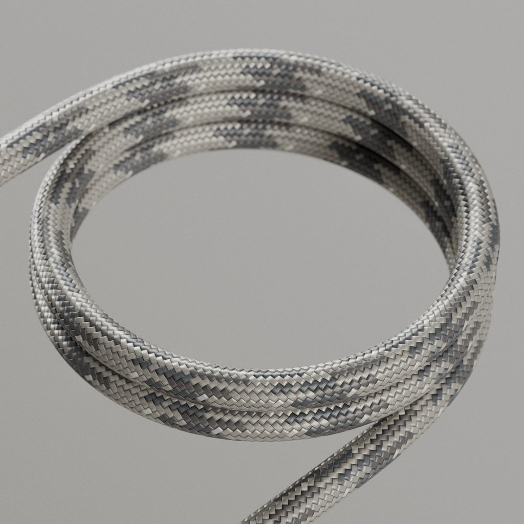 Frost Grey Braided Cord PBR Texture - Example Scene Visualization | Superellipse