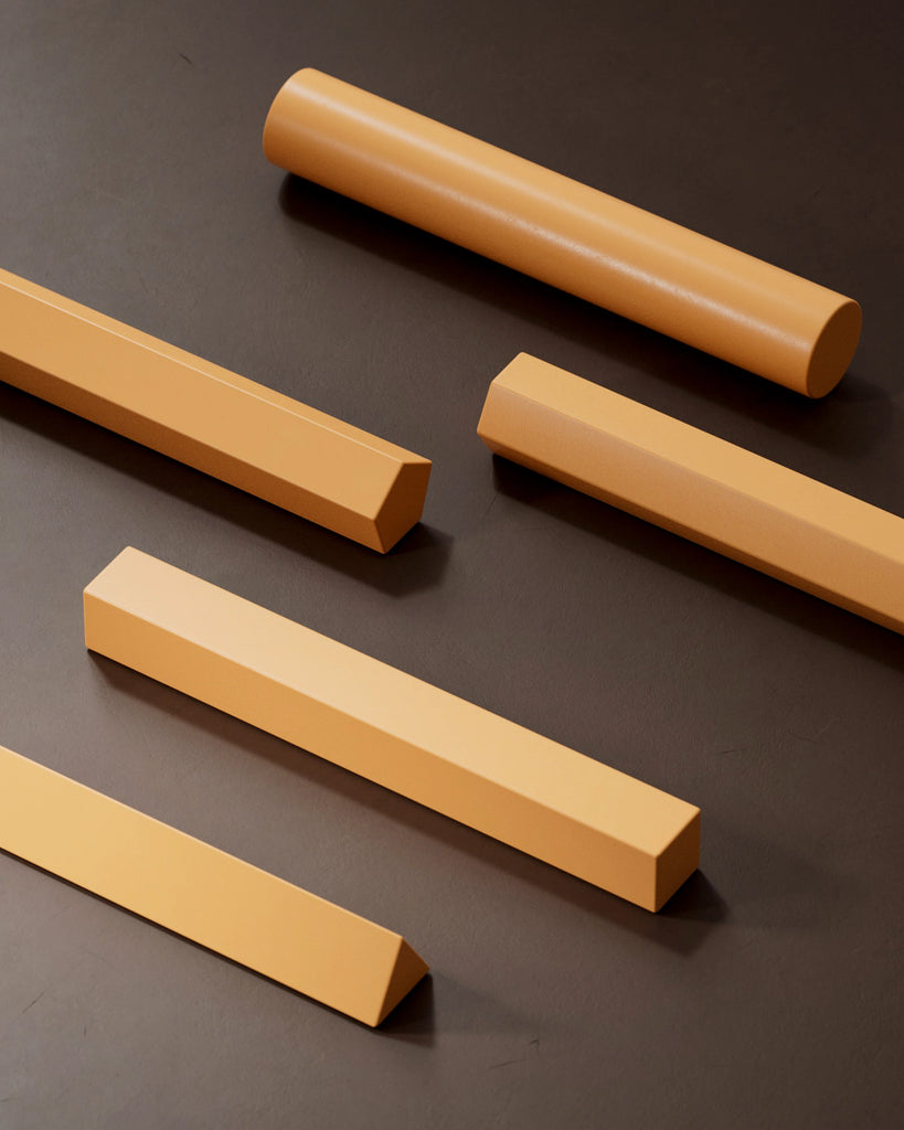 Papaya Orange Lightly Worn Plastic PBR Texture - Example Scene Visualization | Superellipse