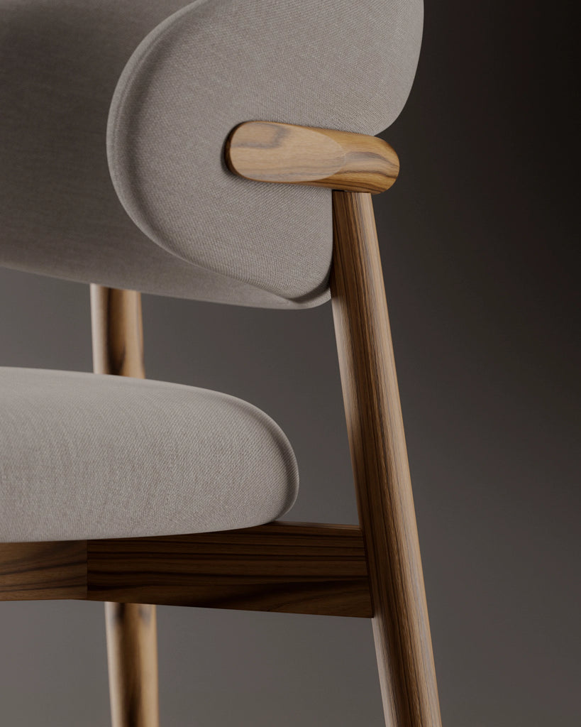 Teak Crown Cut Book Matched Veneer PBR Texture - Example Scene Visualization | Superellipse