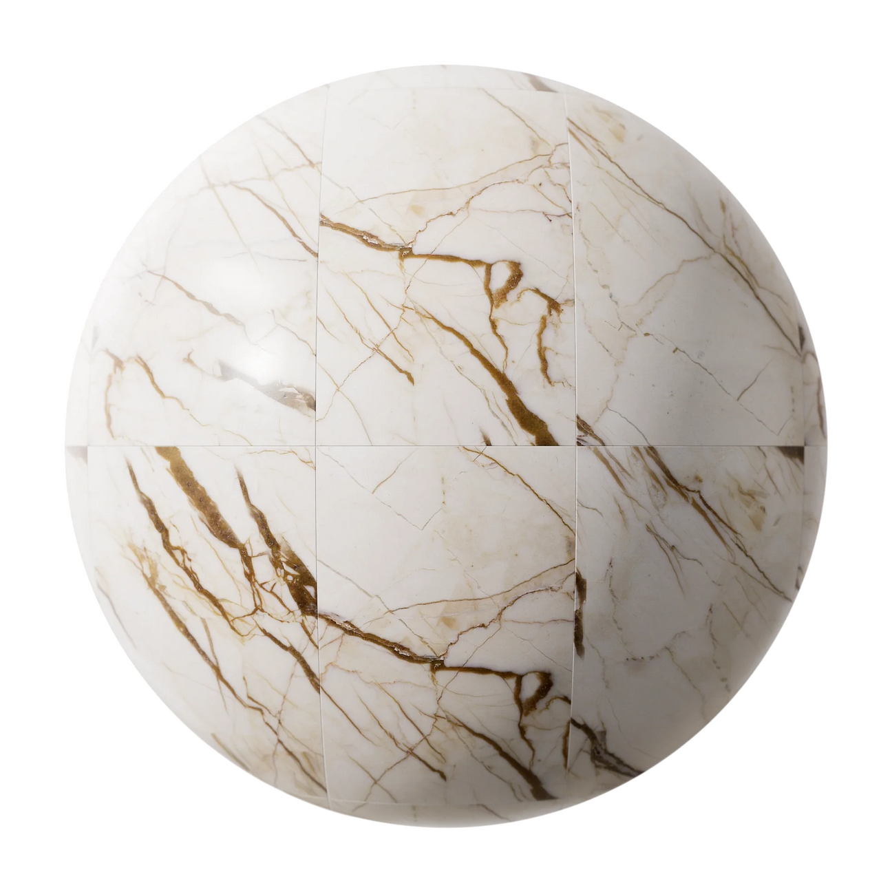 Sofita Beige Honed Marble Tiles PBR Texture - Sphere Swatch Preview | Superellipse