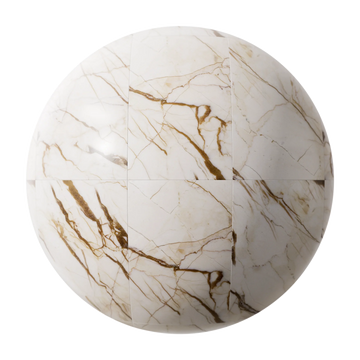 Sofita Beige Honed Marble Tiles PBR Texture - Sphere Swatch Preview | Superellipse