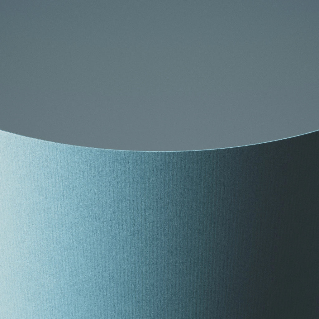 Linear Embossed Peacock Blue Paper PBR Texture - Example Scene Visualization | Superellipse