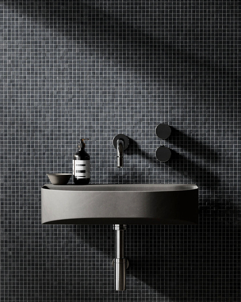 Zellige Slate Grey Mosaic Tile PBR Texture - Example Scene Visualization | Superellipse