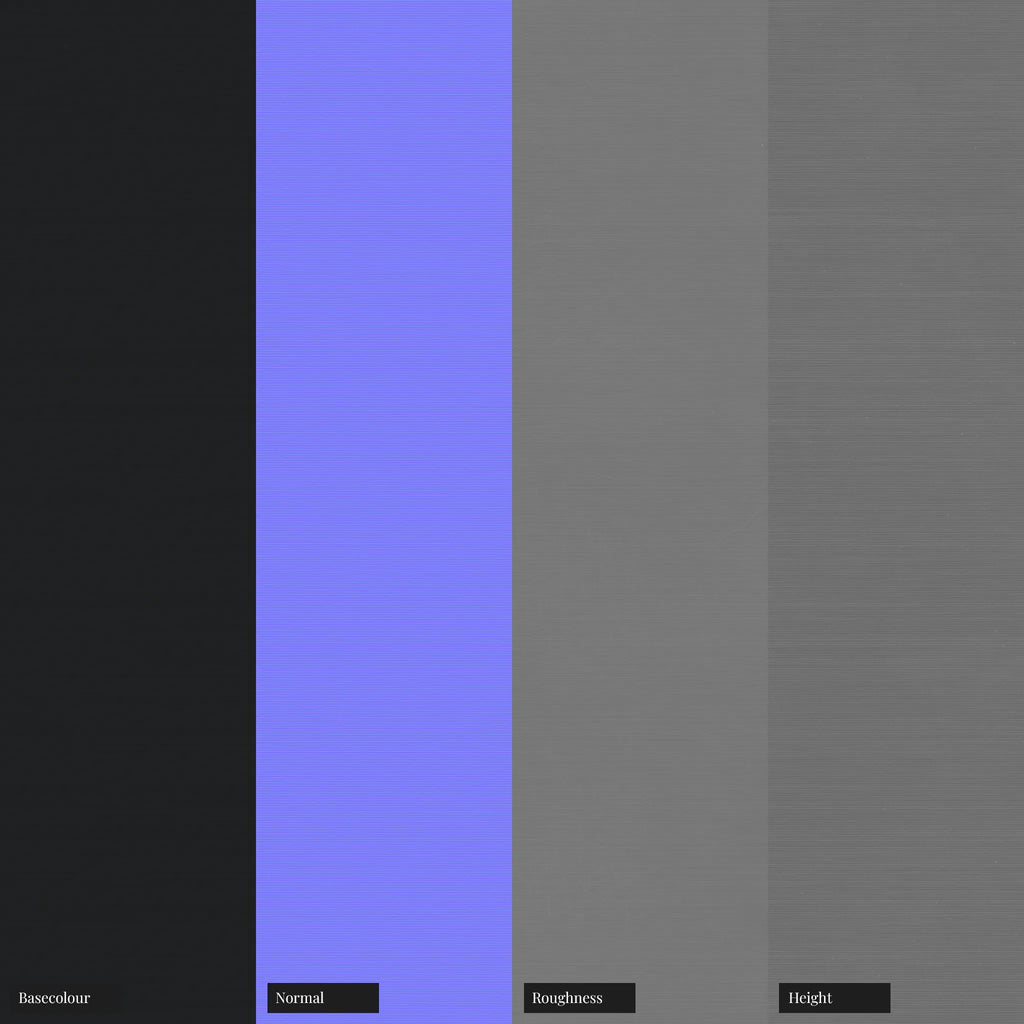 3D Printed Black Filament Plastic 0 4mm PBR Texture - Example Scene Visualization | Superellipse