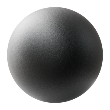 Treated Cast Iron Metal PBR Texture - Sphere Swatch Preview | Superellipse