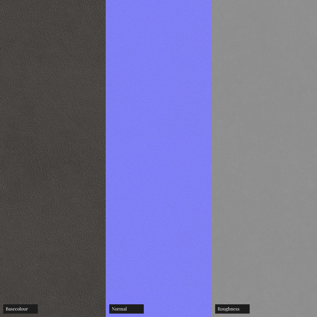 Top Grain Nubuck Leather Grey PBR Texture - Example Scene Visualization | Superellipse