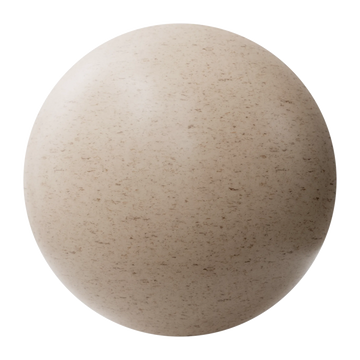Sawdust Bio Composite Beige Recycled Plastic PBR Texture - Sphere Swatch Preview | Superellipse