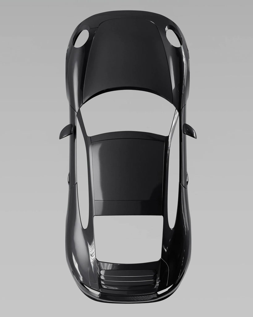 Onyx Black Metallic Gloss Paint PBR Texture - Example Scene Visualization | Superellipse