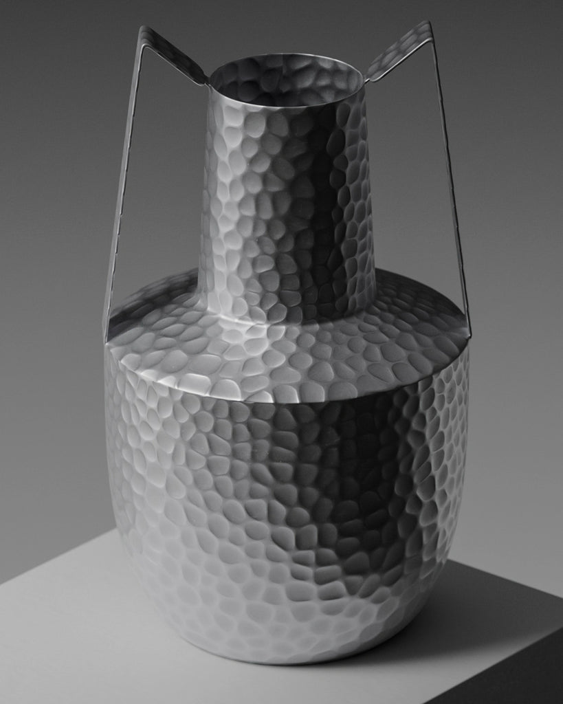 Hand Hammered Aluminium Metal PBR Texture - Example Scene Visualization | Superellipse