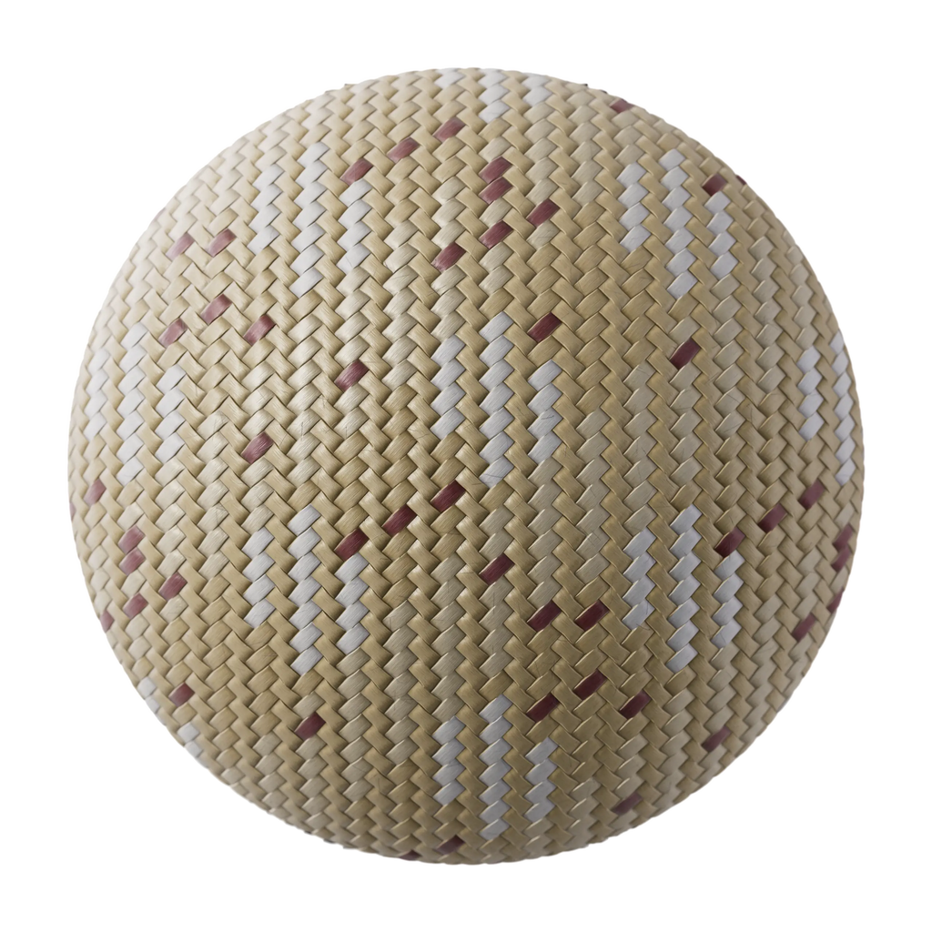 Sunset Sand Braided Cord PBR Texture - Sphere Swatch Preview | Superellipse