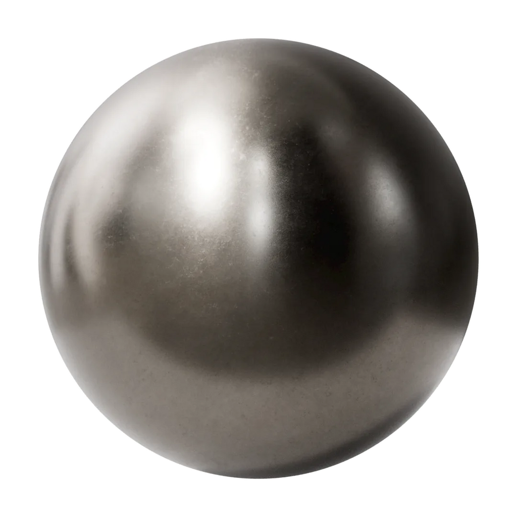 As Cast Titanium Metal PBR Texture - Sphere Swatch Preview | Superellipse