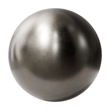 As Cast Titanium Metal PBR Texture - Sphere Swatch Preview | Superellipse