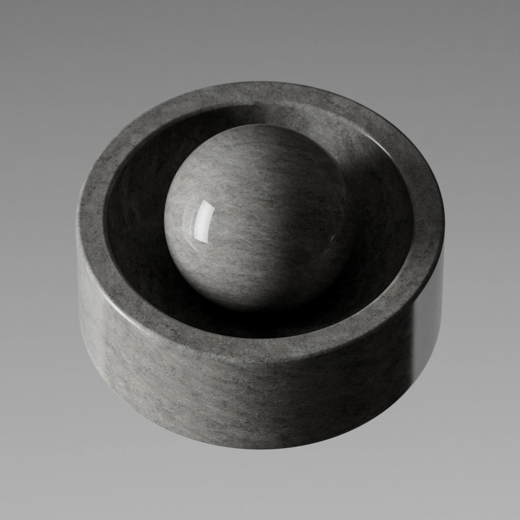 Portugal Grey Polished Limestone PBR Texture - Example Scene Visualization | Superellipse