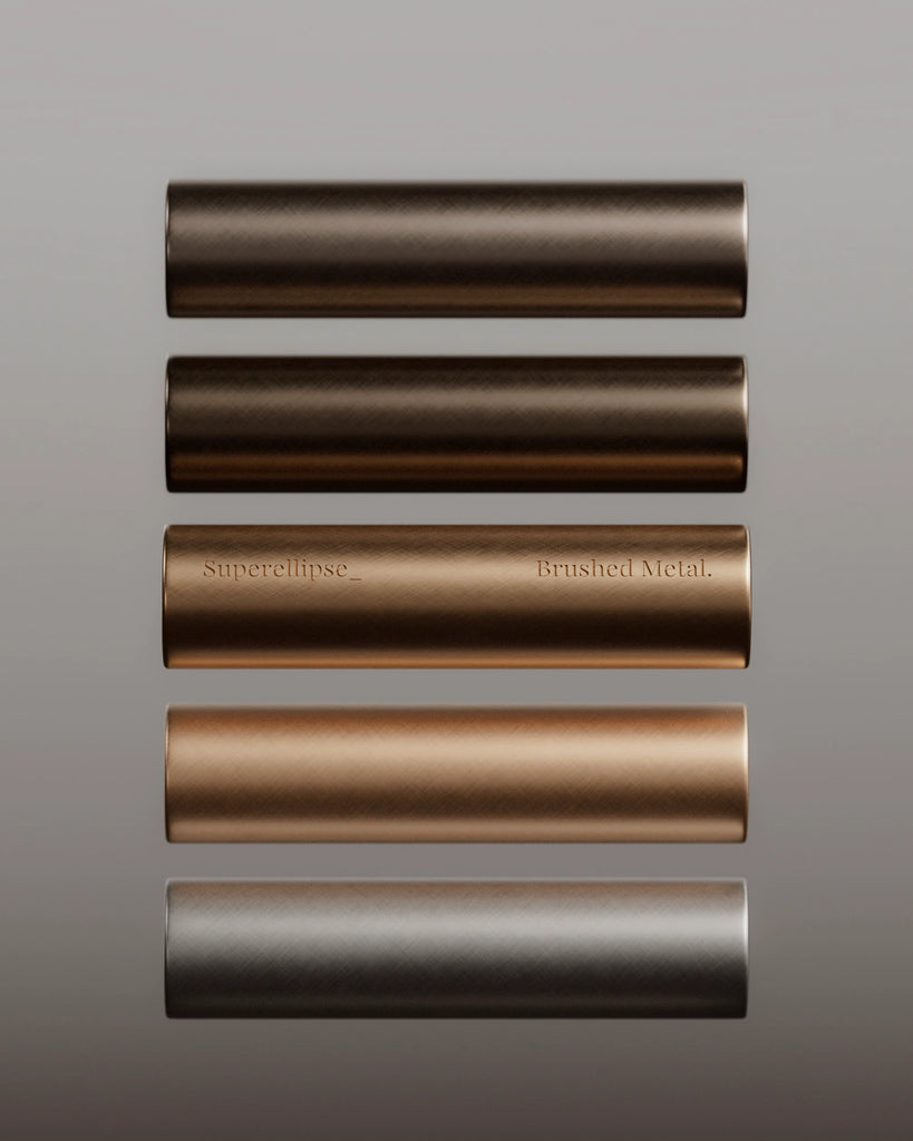 Fine Crosshatch Brushed Copper Metal PBR Texture - Example Scene Visualization | Superellipse