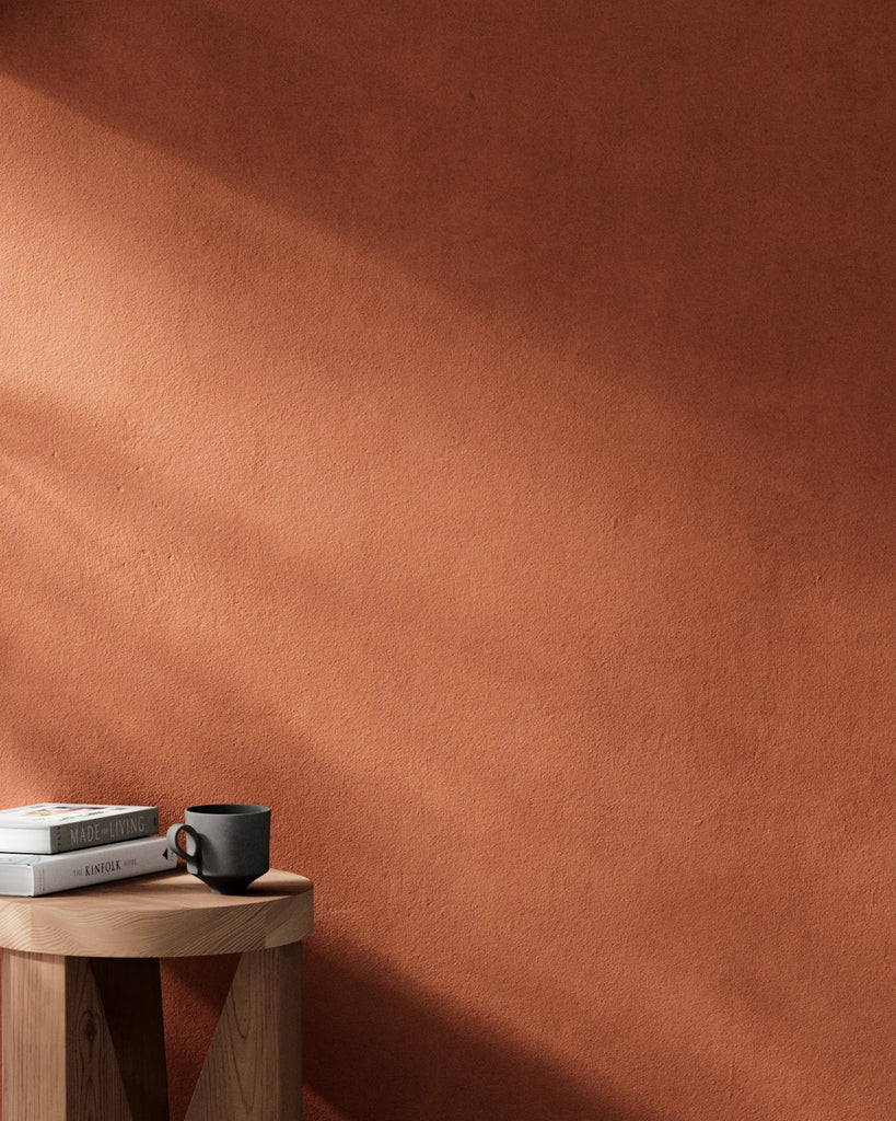 Tuscany Red Clay Plaster Facade PBR Texture - Example Scene Visualization | Superellipse