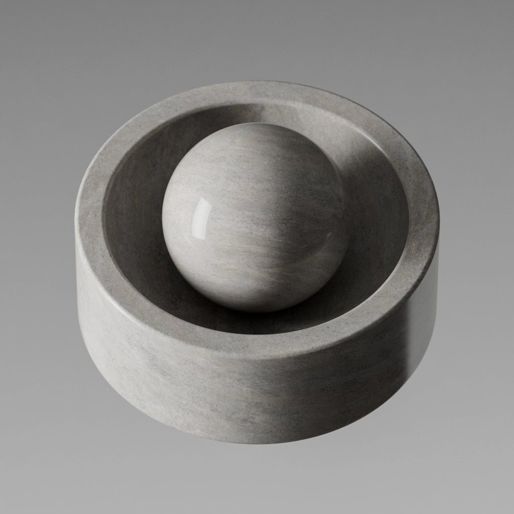 Ash Grey Polished Limestone PBR Texture - Example Scene Visualization | Superellipse