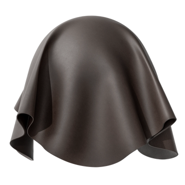 Semi Aniline Top Grain Leather Antique Brown PBR Texture - Sphere Swatch Preview | Superellipse