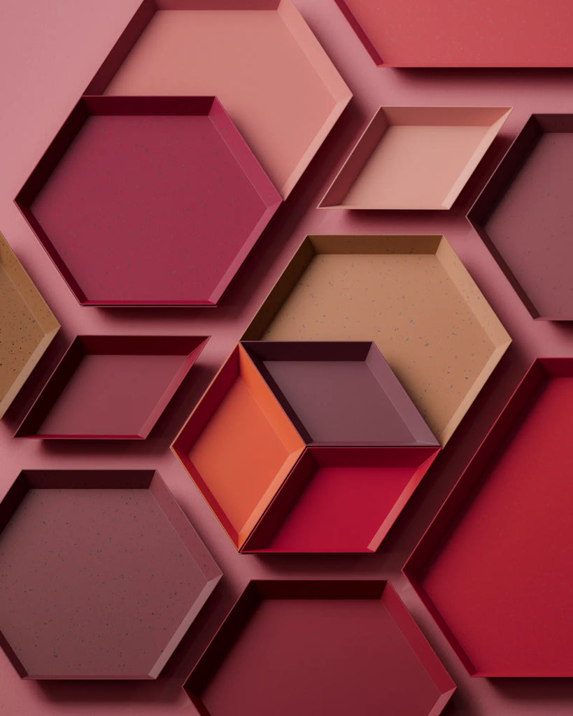 Dark Speckled Winery Red Plastic PBR Texture - Example Scene Visualization | Superellipse