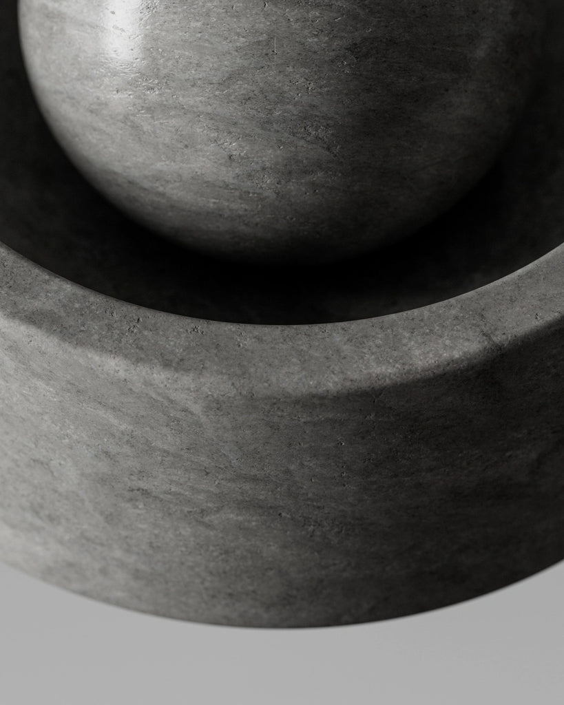 Portugal Grey Honed Limestone PBR Texture - Example Scene Visualization | Superellipse