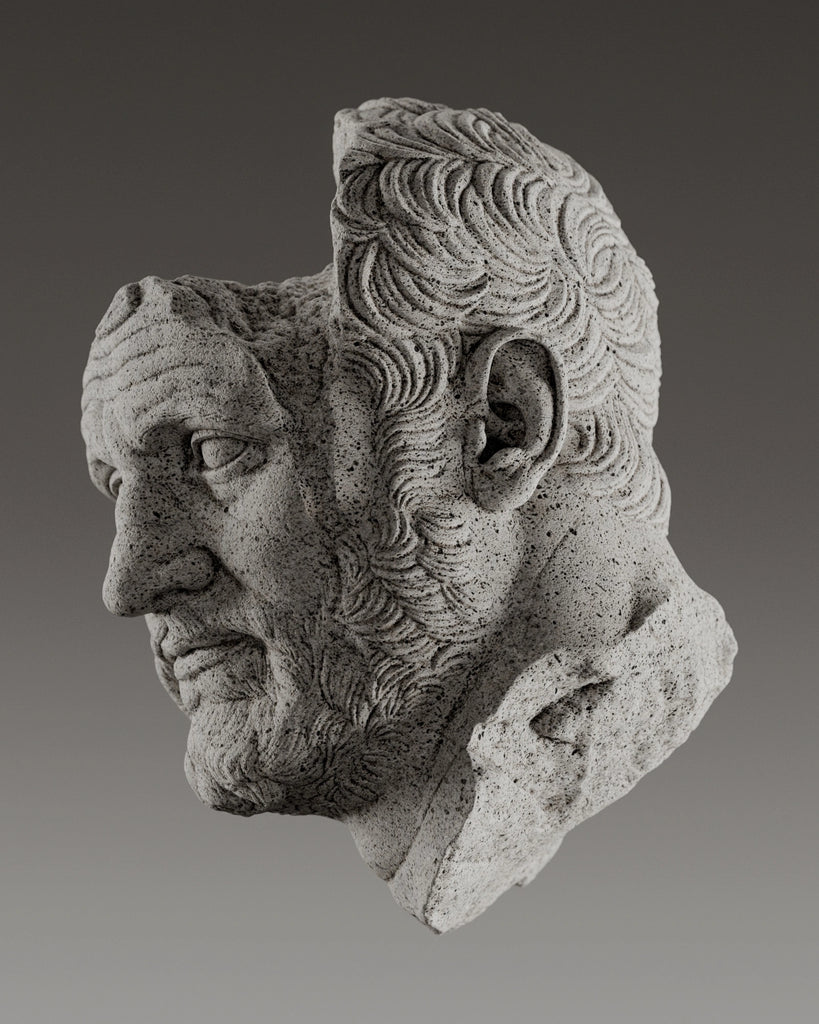 Ash Grey Fine Pit Limestone PBR Texture - Example Scene Visualization | Superellipse