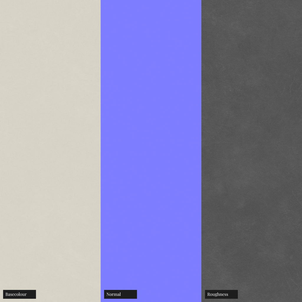 Off White Satin Finish Plastic PBR Texture - Example Scene Visualization | Superellipse