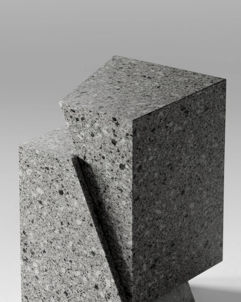 Light Ash Grey Honed Granite Slab PBR Texture - Example Scene Visualization | Superellipse