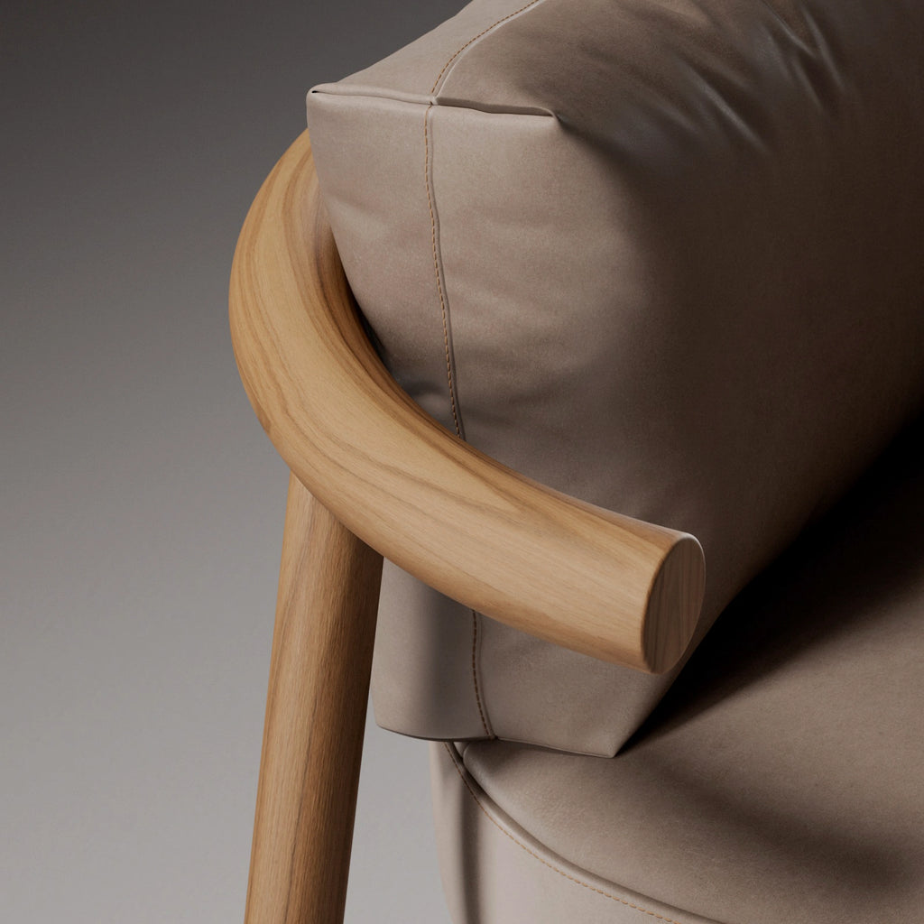 Oak Crown Cut Bonded Wood Veneer PBR Texture - Example Scene Visualization | Superellipse