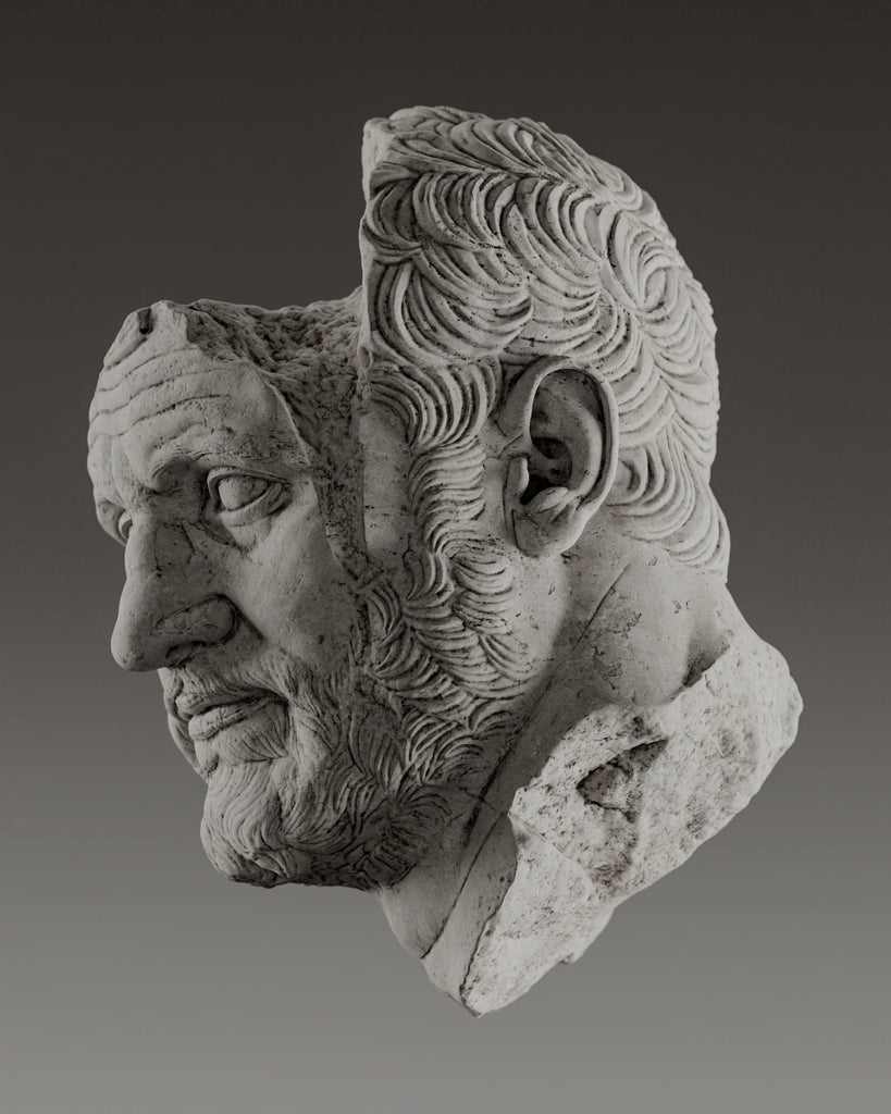 Ash Grey Unfinished Limestone PBR Texture - Example Scene Visualization | Superellipse