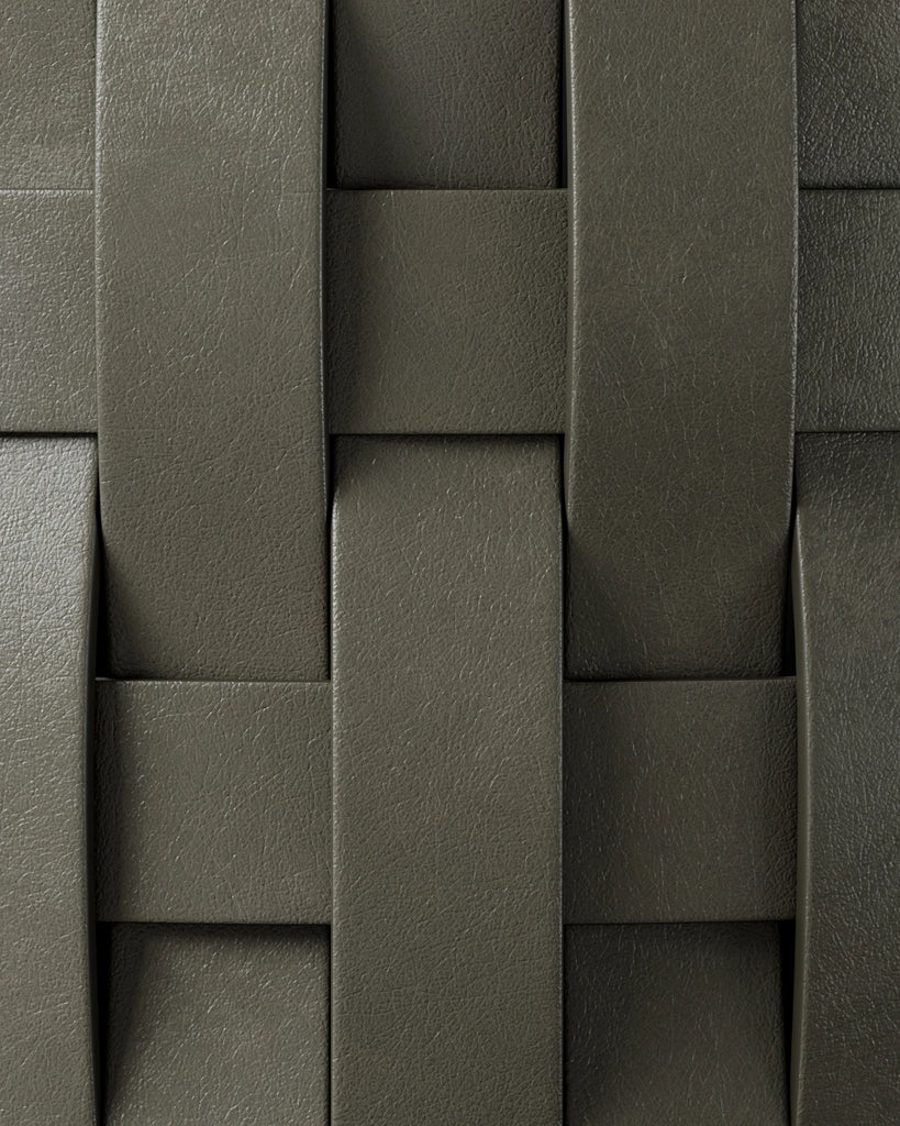 Bespoke Deep Olive Natural Leather PBR Texture - Example Scene Visualization | Superellipse