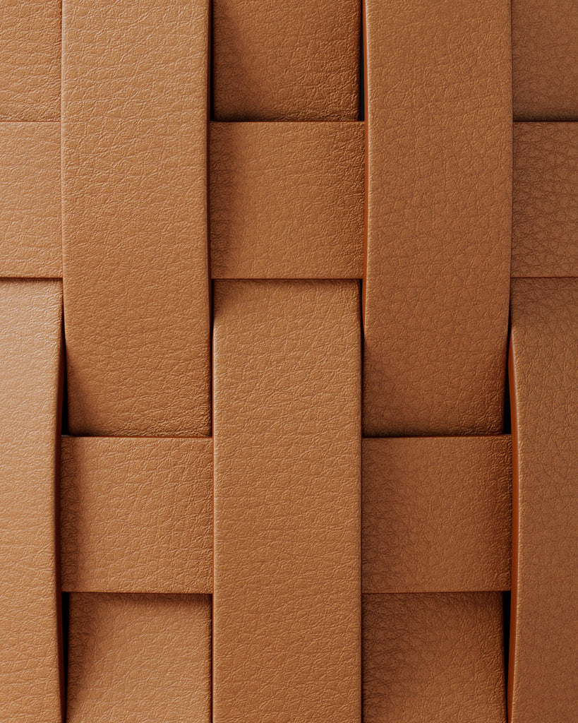 Mycelium Leather Large Grain Brandy PBR Texture - Example Scene Visualization | Superellipse