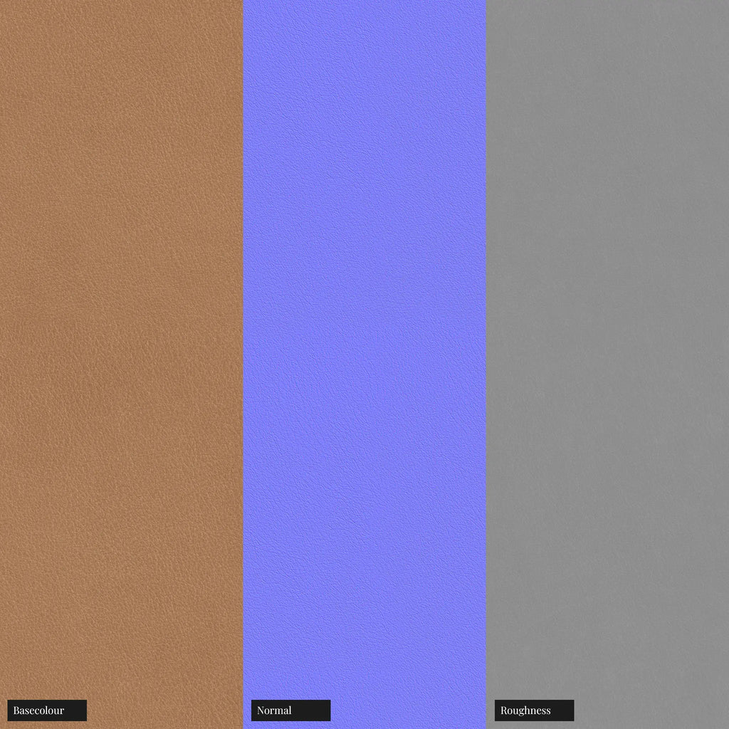 Top Grain Nubuck Leather Camel Brown PBR Texture - Example Scene Visualization | Superellipse