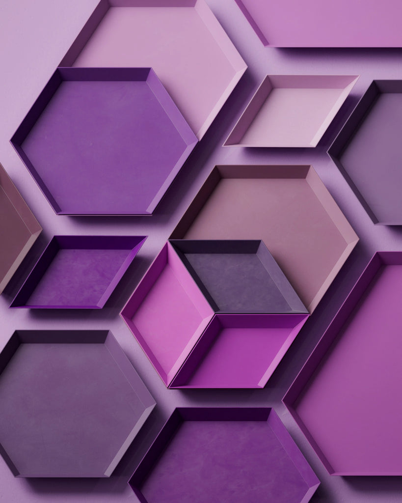 Aubergine Purple Smudged Plastic PBR Texture - Example Scene Visualization | Superellipse