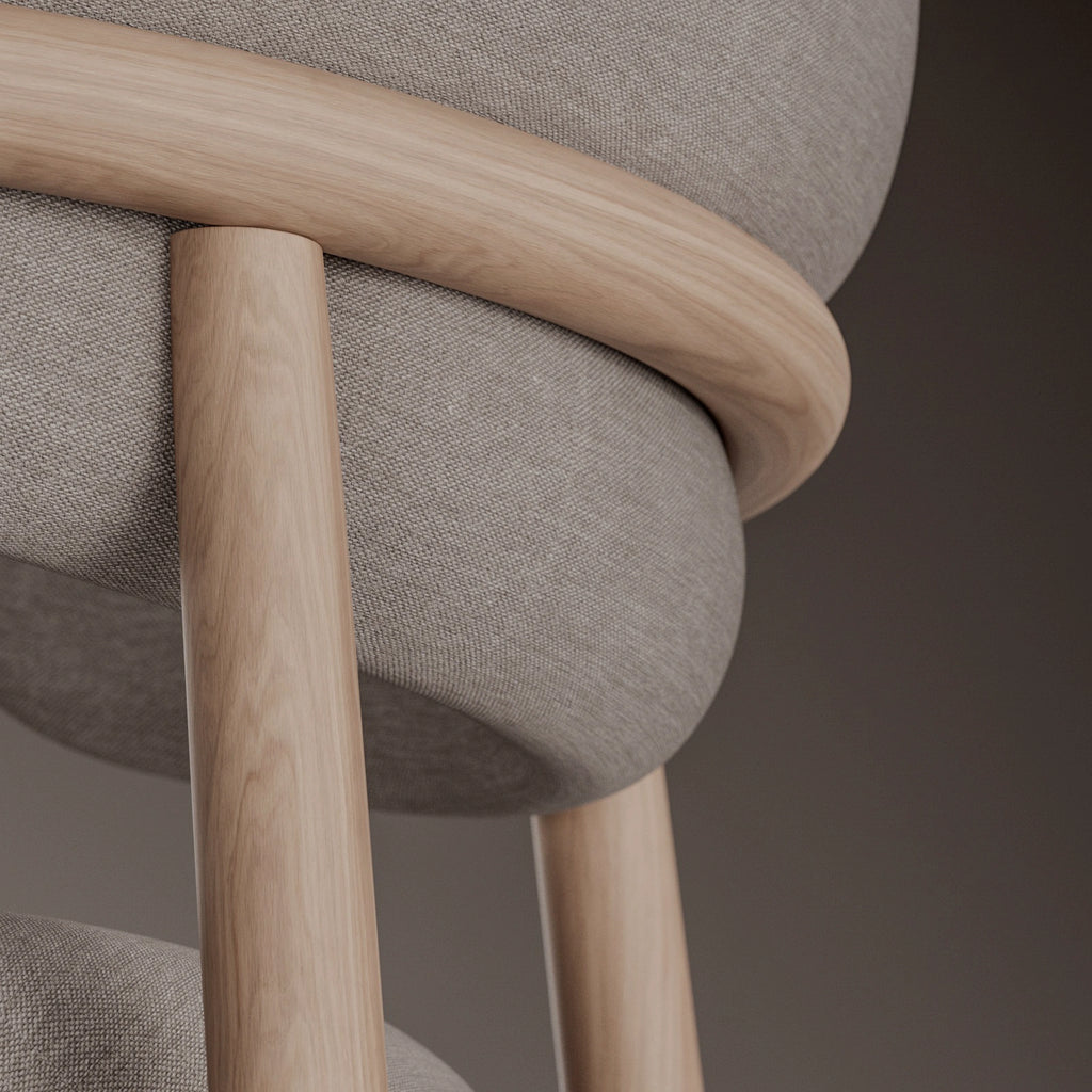 Cherry Crown Cut Bonded Veneer Wood PBR Texture - Example Scene Visualization | Superellipse