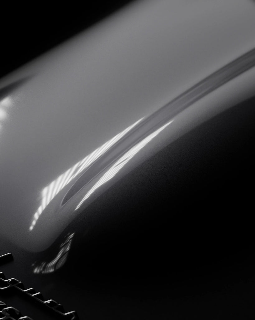 Onyx Black Metallic Gloss Paint PBR Texture - Example Scene Visualization | Superellipse