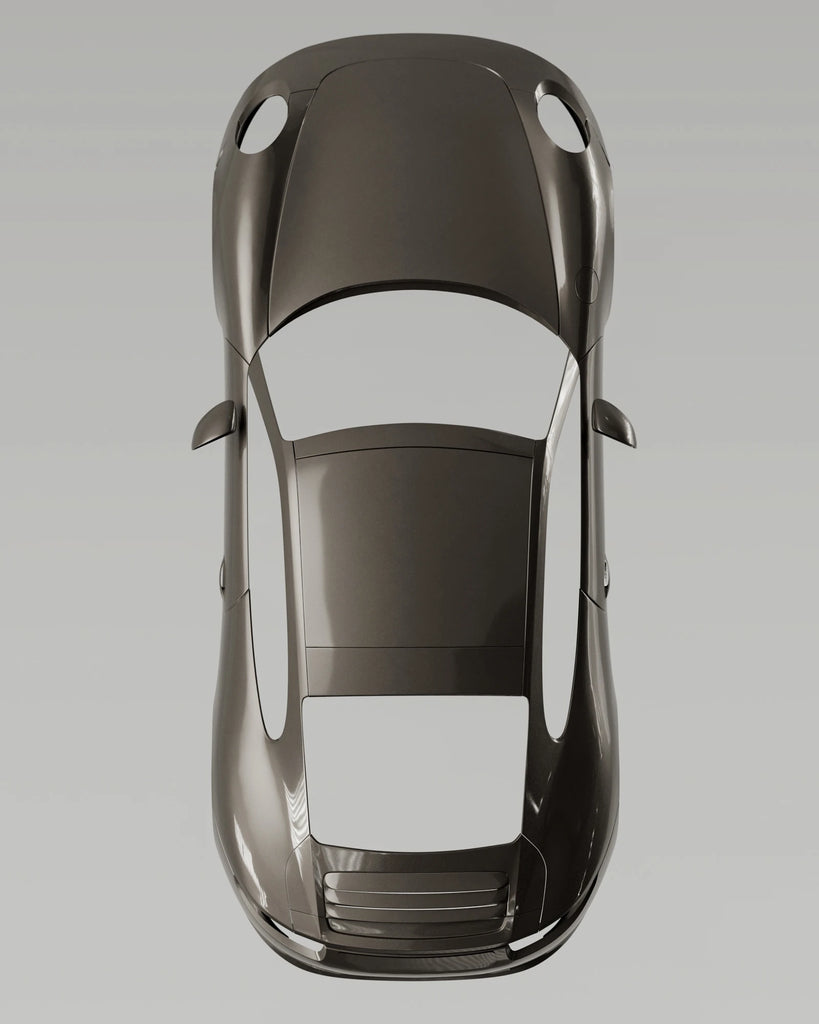 Arabica Brown Metallic Gloss Paint PBR Texture - Example Scene Visualization | Superellipse