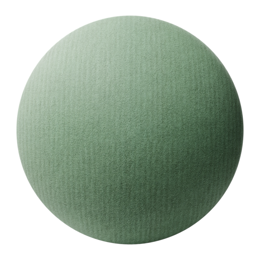 Linear Embossed Racing Green Paper PBR Texture - Sphere Swatch Preview | Superellipse