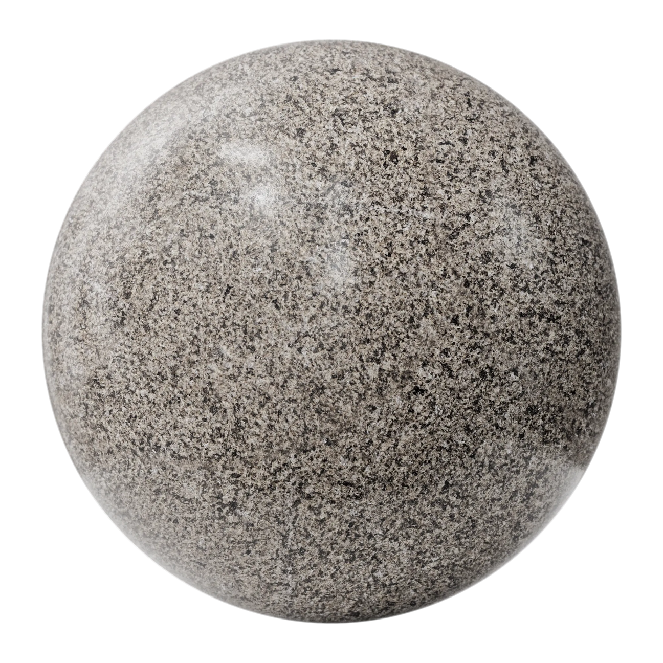 Tadoussac Brown Polished Granite Slab PBR Texture - Sphere Swatch Preview | Superellipse
