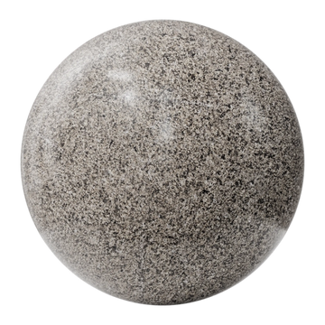 Tadoussac Brown Polished Granite Slab PBR Texture - Sphere Swatch Preview | Superellipse