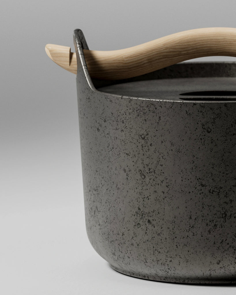 Aged Cast Iron Metal PBR Texture - Example Scene Visualization | Superellipse