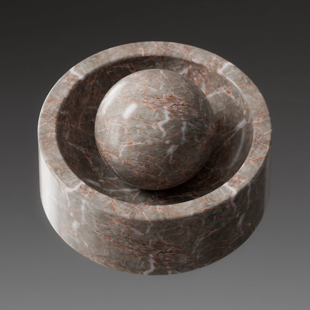Rosso Damasco Polished Marble Slab PBR Texture - Example Scene Visualization | Superellipse