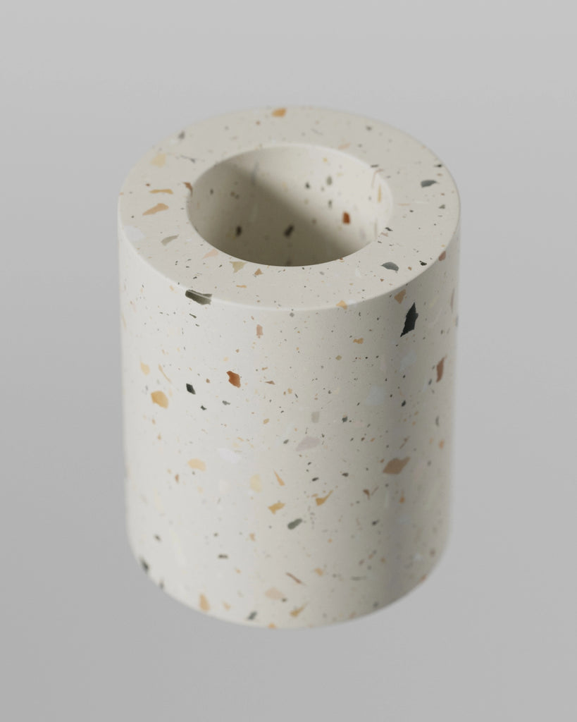 Off White Multicoloured Ceramic Terrazzo PBR Texture - Example Scene Visualization | Superellipse