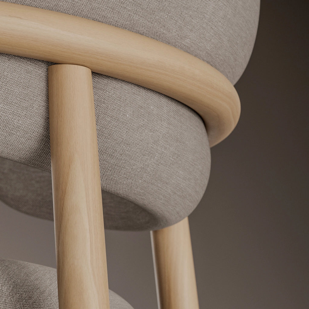 White Oak Crown Cut Bonded Wood Veneer PBR Texture - Example Scene Visualization | Superellipse