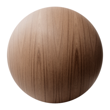 Mahogany Book Matched Veneer Wood PBR Texture - Sphere Swatch Preview | Superellipse