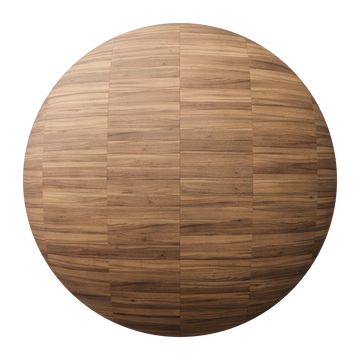 Teak Stack Bond Parquet Wood Floor PBR Texture - Sphere Swatch Preview | Superellipse