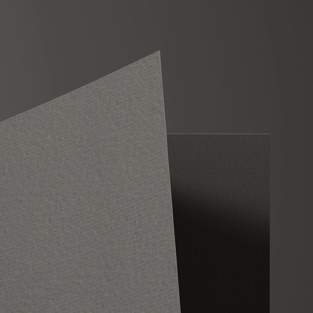 Embossed Textured Charcoal Grey Paper PBR Texture - Example Scene Visualization | Superellipse