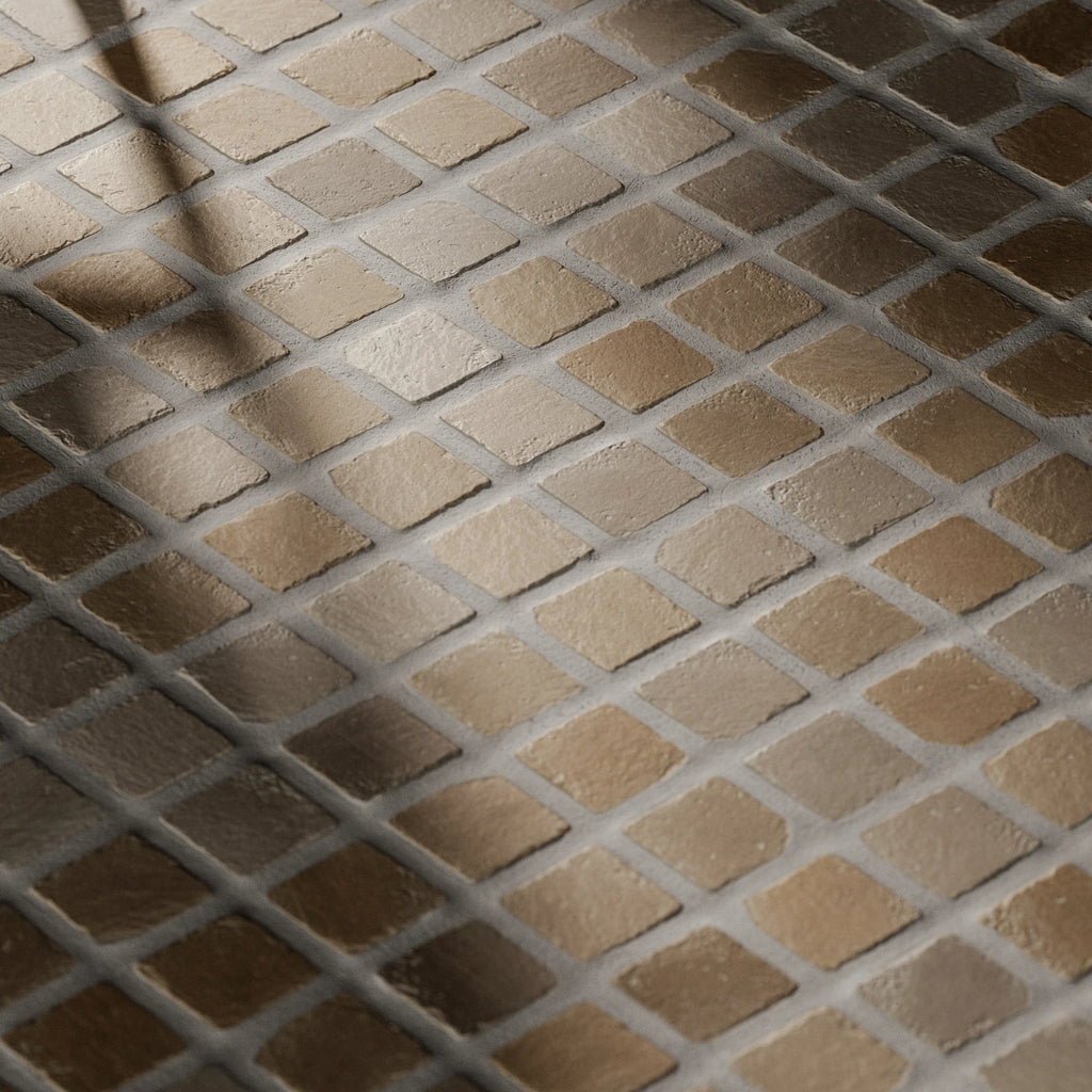 Low Temp Fired Terracotta Square Tiles PBR Texture - Example Scene Visualization | Superellipse