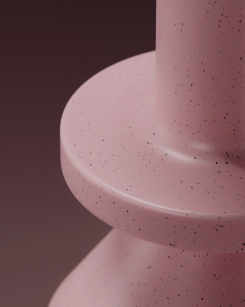 Dark Speckled Pink Plastic PBR Texture - Example Scene Visualization | Superellipse